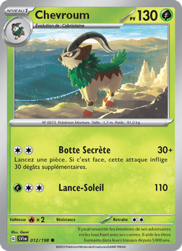 Chevroum 012/258 Pokémon Écarlate et Violet (EV01)
