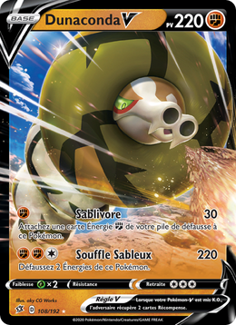 Dunaconda V 108/209 Pokémon Clash des Rebelles