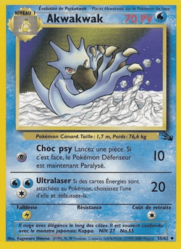 Akwakwak 35/62 Pokémon Fossile (FO)
