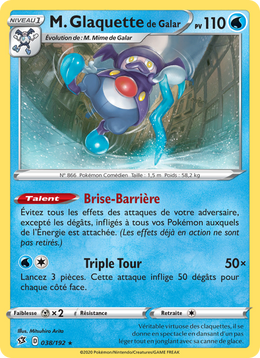 M. Glaquette de Galar 38/209 Pokémon Clash des Rebelles
