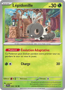 Lépidonille 008/258 Pokémon Écarlate et Violet (EV01)