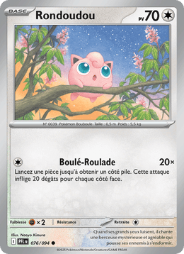 Rondoudou 076/130 Pokémon Flammes Fantasmagoriques (ME02)