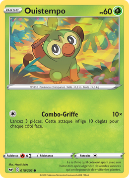 Ouistempo 10/216 Pokémon Épée et Bouclier