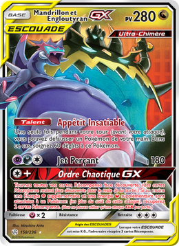 Mandrillon et Engloutyran GX 158/271 — Pokémon Éclipse Cosmique (CEC)
