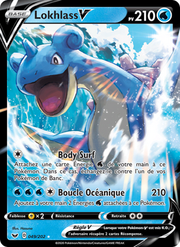 Lokhlass V 49/216 Pokémon Épée et Bouclier