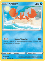 Krabby 43/216 Pokémon Épée et Bouclier