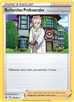 Recherches Professorales (Professeure Magnolia) 178/216 Pokémon Épée et Bouclier