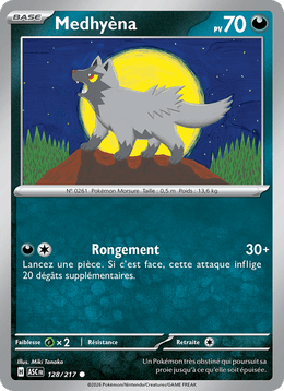 Medhyèna 128/295 Pokémon Héros Transcendants (ME2.5)