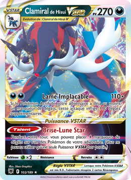Clamiral de Hisui VSTAR 102/246 — Pokémon Astres Radieux (ASR)