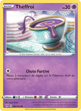 Théffroi 82/201 Pokémon Ténèbres Embrasées