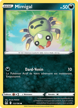 Mimigal 112/217 Pokémon Origine Perdue (LOR)