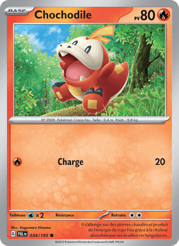 Chochodile 034/279 Pokémon Évolutions à Paldea (EV02)