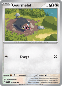 Gourmelet 180/230 Pokémon Flammes Obsidiennes (EV03)