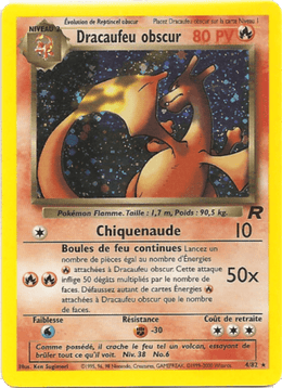 Dracaufeu obscur 4/83 Pokémon Team Rocket (RO)