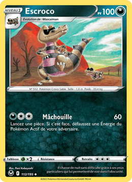 Escroco 112/215 Pokémon Tempête Argentée (SIT)