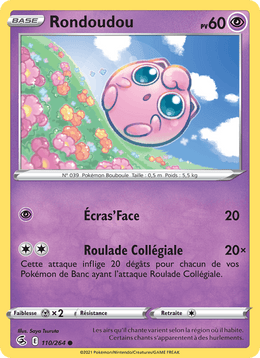 Rondoudou 110/284 Pokémon Poing de Fusion (FST)
