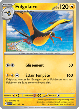 Fulgulairo 067/252 Pokémon Étincelles Déferlantes (EV08)
