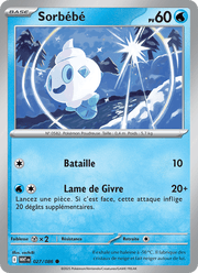 Sorbébé 027/173 Pokémon Flamme Blanche (WHT)
