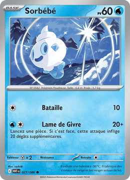 Sorbébé 027/173 Pokémon Flamme Blanche (WHT)