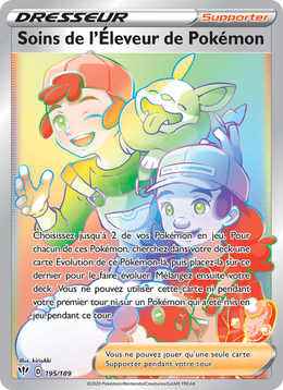 Soins de l'Éleveur de Pokémon 195/201 Pokémon Ténèbres Embrasées