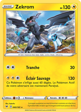 Zekrom 60/203 Pokémon Voltage Éclatant