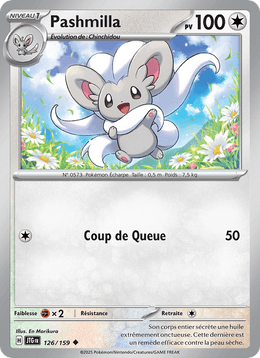 Pashmilla 126/190 Pokémon Aventures Ensemble (EV09)