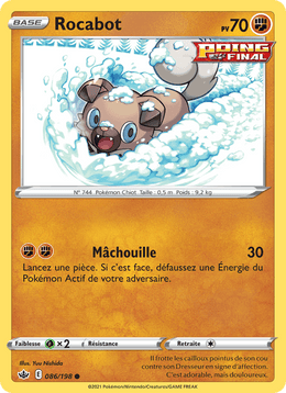 Rocabot 86/233 Pokémon Règne de Glace (CRE)