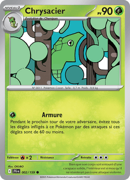 Chrysacier 002/190 Pokémon Aventures Ensemble (EV09)
