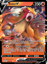 Entei V 022/216 Pokémon Stars Étincelantes