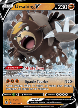 Ursaking V 102/245 — Pokémon Tempête Argentée (SIT)