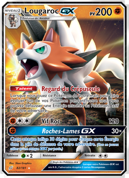 Lougaroc GX 82/196 — Pokémon Duo de Choc (TEU)