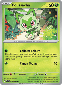 Poussacha 012/279 Pokémon Évolutions à Paldea (EV02)