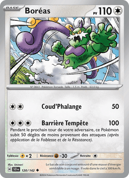 Boréas 120/175 Pokémon Couronne Stellaire (EV07)