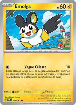 Emolga 069/226 Pokémon Mascarade Crépusculaire (EV06)