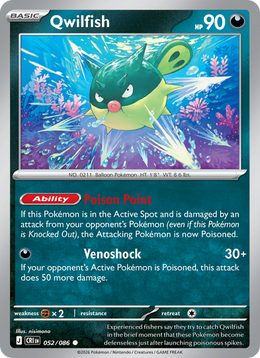 Qwilfish 52/86 — Pokémon Chaos Ascendant (ME04)