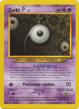 Zarbi P 58/113 Pokémon Neo Destiny (N4)