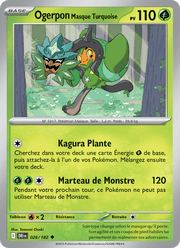 Ogerpon Masque Turquoise 026/244 Pokémon Rivalités Destinées (EV10)