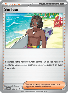 Surfeur 187/252 Pokémon Étincelles Déferlantes (EV08)