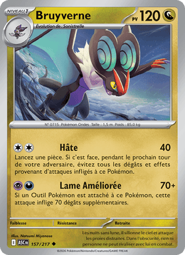 Bruyverne 157/295 Pokémon Héros Transcendants (ME2.5)