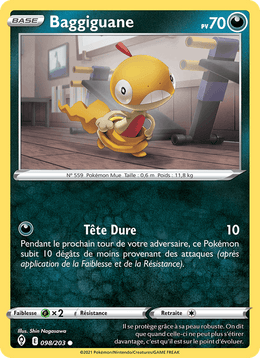 Baggiguane 98/237 Pokémon Évolution Céleste (EVS)