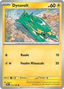 Dynavolt 075/244 Pokémon Rivalités Destinées (EV10)