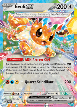 Évoli-ex 075/180 Pokémon Évolutions Prismatiques (EV8.5)