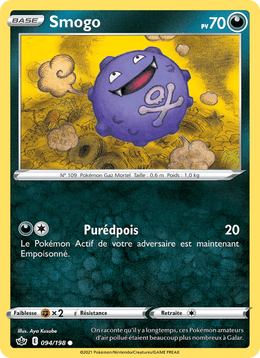 Smogo 94/233 Pokémon Règne de Glace (CRE)