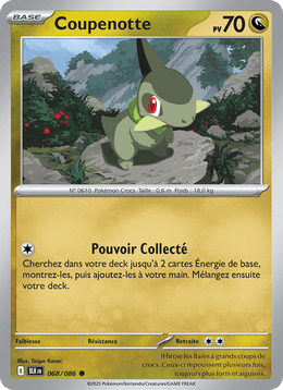 Coupenotte 068/172 Pokémon Foudre Noire (BLK)