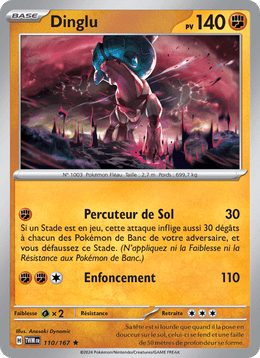 Dinglu 110/226 Pokémon Mascarade Crépusculaire (EV06)
