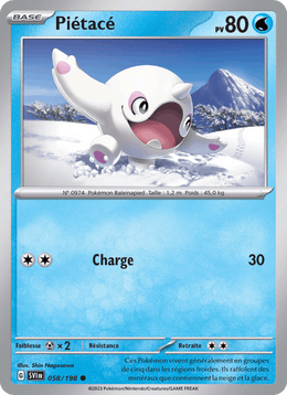 Piétacé 058/258 Pokémon Écarlate et Violet (EV01)