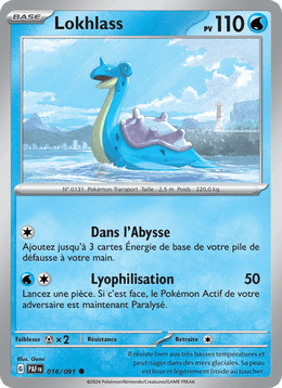 Lokhlass 016/245 Pokémon Destinées de Paldea (EV4.5)
