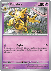 Kadabra 081/226 Pokémon Mascarade Crépusculaire (EV06)