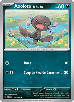 Axoloto de Paldea 129/279 Pokémon Évolutions à Paldea (EV02)