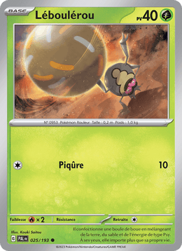 Léboulérou 025/279 Pokémon Évolutions à Paldea (EV02)